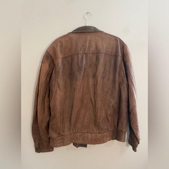 Vintage Dark Brown 100% Genuine Leather Jacket - Adventure Bound Originals - Picture 7 of 10